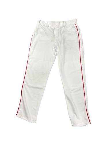 Used Majestic Mlb White Pant Bb Sb Pant Mens Red And White Lg 11849-s000023662