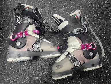 Used Dalbello Kyra 85 Womens Dh Ski Boot Green And Chrome 225 Mp - J04.5 - W5.5 11849-s000027611