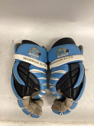 Used Warrior Warrior Elite Evo Lacrosse Gloves Mens White Black Royal 15" 11851-s000037018