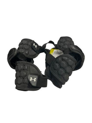 Used Under Armour Vft Elbow Pads Lacrosse Arm Pads Guards Black Lg 11849-s000015354