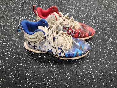Used Under Armour Freedom Bb Sb Cleats Royal Blue And Red Junior 04.5 11849-s000026058