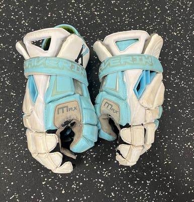 Used Maverik Max Koopers Gloves Lacrosse Gloves Mens White 13" 11849-s000026217