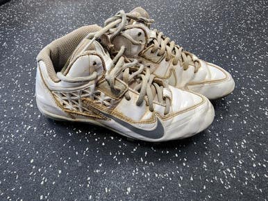 Used Nike Lax Cleats Boys White Junior 04.5 11849-s000026615