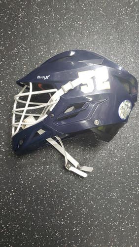 Used Warrior Burn X Lacrosse Helmet Navy Blue One Size 11849-s000029315