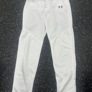 Used Under Armour Baseball Pants Bb Sb Pant Boys White Lg 11849-s000033808