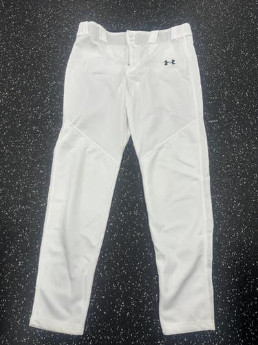 Used Under Armour Baseball Pants Bb Sb Pant Boys White Lg 11849-s000033808