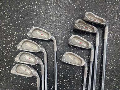 Used Ping Zing Karsten Red Dot Mens Iron Set Rh 3i-gw Aw 11849-s000033714