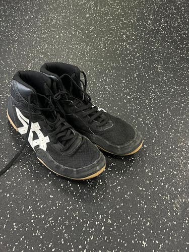 Used Asics Matflex Wrestling Shoes Black Senior 7.5 11849-s000033776
