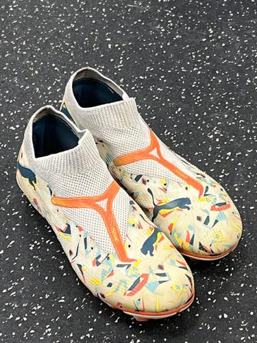 Used Puma Future 7 Soccer Cleats Orange Junior 02 11849-s000035949
