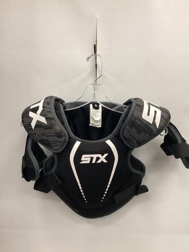 Used Stx Stallion 75 Lacrosse Shoulder Pads Black Md 11851-s000036026