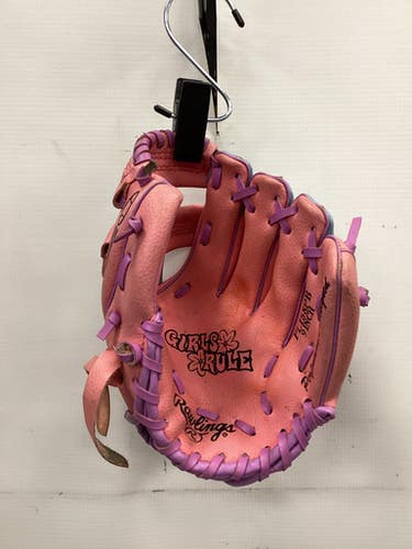 Used Rawlings Girls Rule Bb Sb Glove T-ball Pink 9" 11851-s000038678