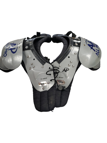 Used All Pro Team Sports Fb Shoulder Pads Grey Sm 11849-s000021198