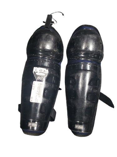 Used Ccm Powerline 60 Junior Shin Guards Black 10" 11849-s000021291