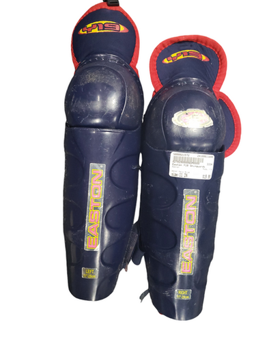 Used Easton Y19 Intermediate Shin Guards Navy Blue 11" 11849-s000021572