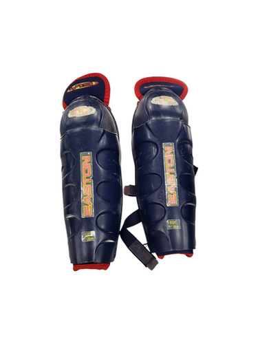 Used Easton Y19 Intermediate Shin Guards Navy Blue 11" 11849-s000021571