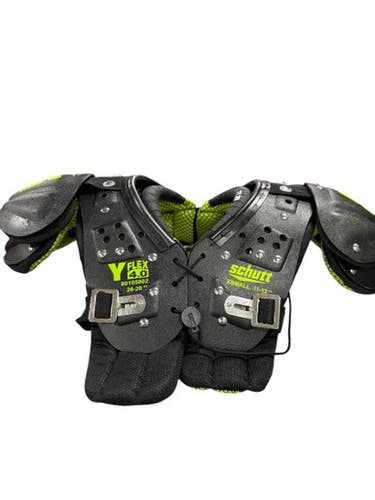 Used Schutt Y Flex 4.0 Fb Shoulder Pads Black Xs 11849-s000023792