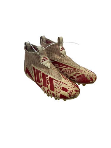 Used Adidas Jr Fb Cleats Red And White Junior 05.5 11849-s000025026