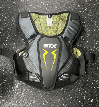 Used Stx Stallion 200+ Lacrosse Shoulder Pads Black Lg 11849-s000025606