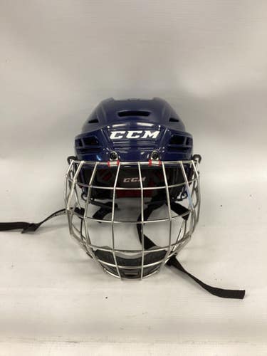 Used Ccm Resistance Helmet Cage Combo Navy Blue Sm 11851-s000028794