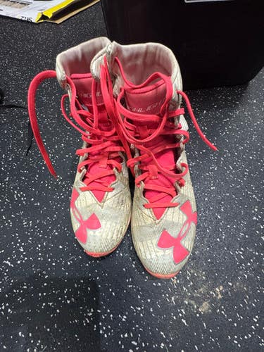 Used Under Armour Armour Bound Bb Sb Cleats White Junior 04 11849-s000028703