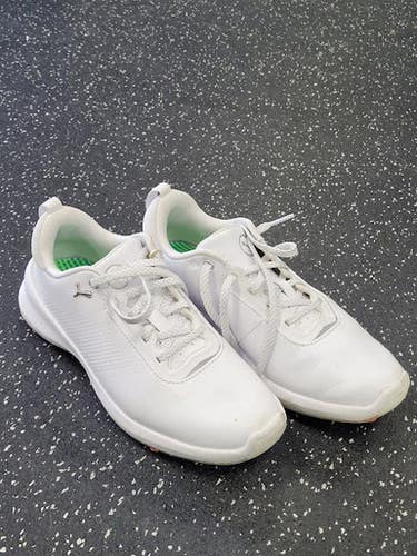 Used Puma Ignite Bb Sb Cleats White Senior 5.5 11849-s000038496