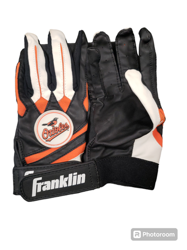 Used Franklin Orioles Lg Batting Gloves 11849-s000013955