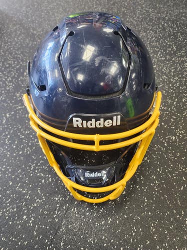 Used Riddell Speedflex Youth Fb Helmet Navy Blue Sm 11849-s000031574