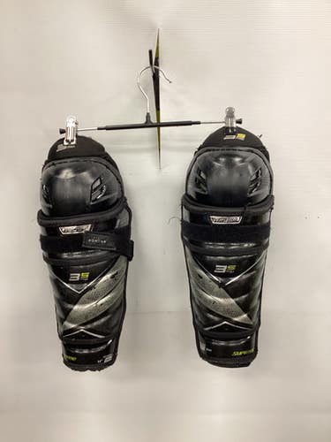 Used Bauer Supreme 3s Pro Junior Shin Guards Black 11" 11851-s000034219
