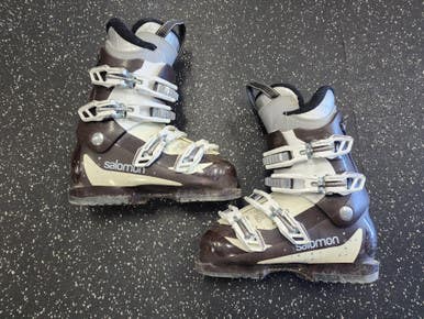 Used Salomon Divine 550 Womens Dh Ski Boot Brown 240 Mp - J06 - W07 11849-s000036671