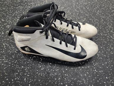 Used Nike Huarache 7 Lax Cleats Mens Black And White Senior 13 11849-s000034461