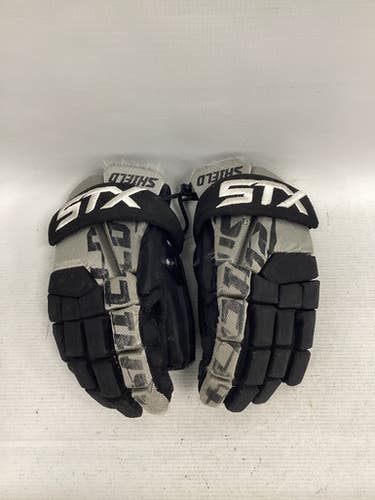 Used Stx Shield Lax Goalie Gloves M Black Md 11851-s000036719