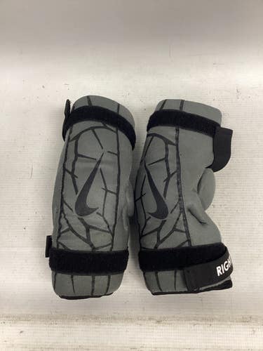 Used Nike Vapot Lt Lacrosse Arm Pads Guards Grey Md 11851-s000036768