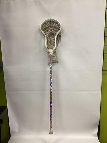Used Warrior Maverik Men Atk Mid Complete Stick Cardinal And White 11851-s000032291
