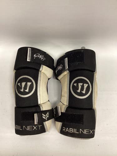 Used Warrior Rabil Next Lacrosse Arm Pads Guards Black Sm 11851-s000032328