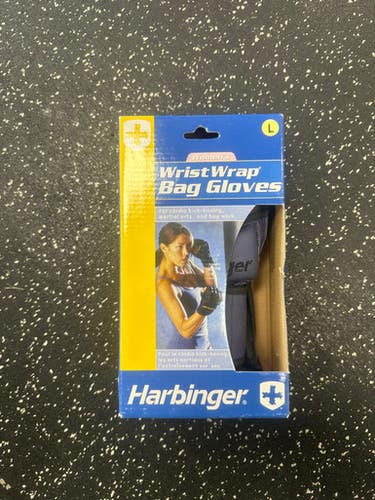 Used Harbinger Martial Arts Gloves Navy Blue Lg 11849-s000032327