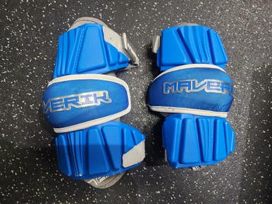 Used Maverik Max Lacrosse Arm Pads Guards Royal Blue Lg 11849-s000036320
