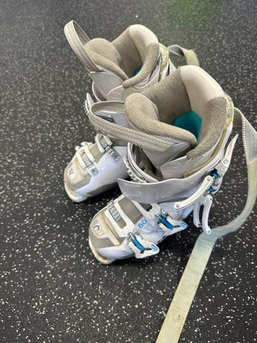 Used Head 80 Womens Dh Ski Boot White 275 Mp - M09.5 - W10.5 11849-s000031675