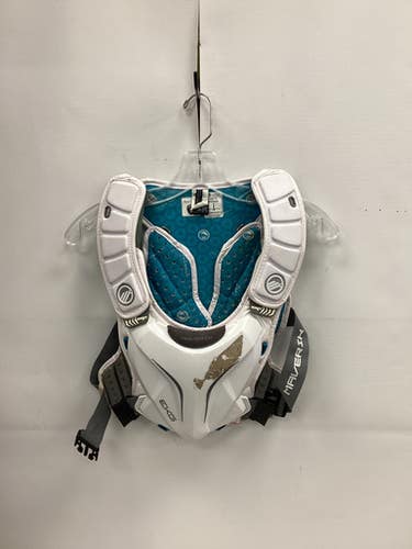 Used Maverik Shift Ekg Lacrosse Shoulder Pads White Sm 11851-s000039854