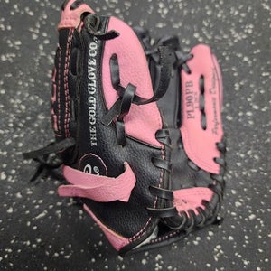 Used Rawlings Pl90pb Bb Sb Glove Rh Throw Black And Pink 9" 11849-s000039875