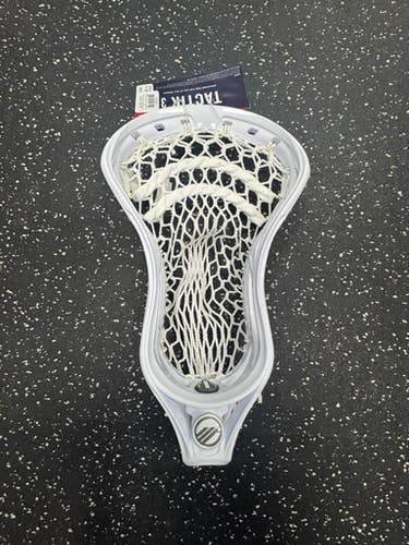 New Maverik Tactik Strung 3.0 Mens Lacrosse Head White 11849-s000035005