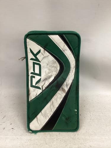 Used Reebok Sr 6k Senior Goalie Blocker White And Green 11851-s000039026