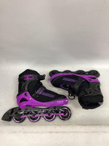 Used Papaison Junior Rec Fitness Skates Black Adjustable 11851-s000039038
