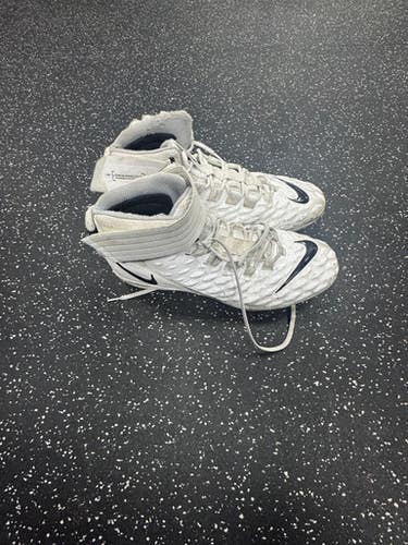 Used Nike Force Baseball Bb Sb Cleats White Senior 13 11849-s000035583