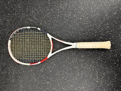 Used Babolat Pure Strike 16x19 Adult Tennis Racquet White 4 1 2" 11849-s000035496