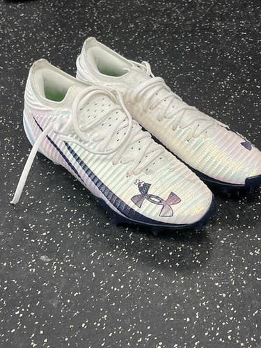 Used Under Armour Adult Fb Cleats White Senior 14 11849-s000036392
