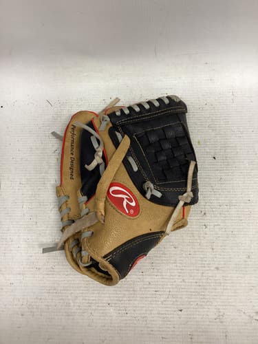 Used Rawlings Players Series Bb Sb Glove Lh Throw Black And Tan 10" 11851-s000038254