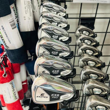 Used Tour Edge Exotics Exs Pro Forged 5i-pw Regular Flex Steel Shaft Iron Sets 11855-s000152004