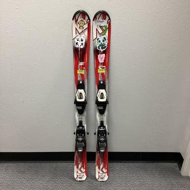 Used K2 Amp Strike Jr 112 Cm Junior 04.5 Boys' Downhill Ski Combo 11855-s000158768
