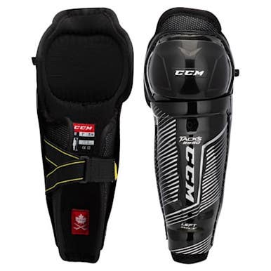 Ccm Youth Tacks 9550 Shin Ice Hockey Shin Guards 9" 11855-ccmsg9550yt9
