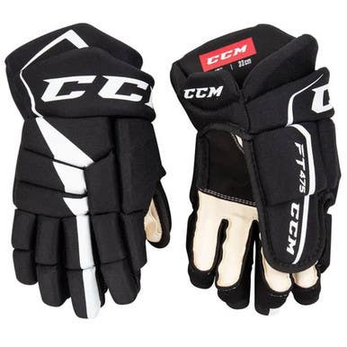 Ccm Junior Jetspeed Ft475 Gloves Ice Hockey Gloves 10" 11855-ccmhg475bw10